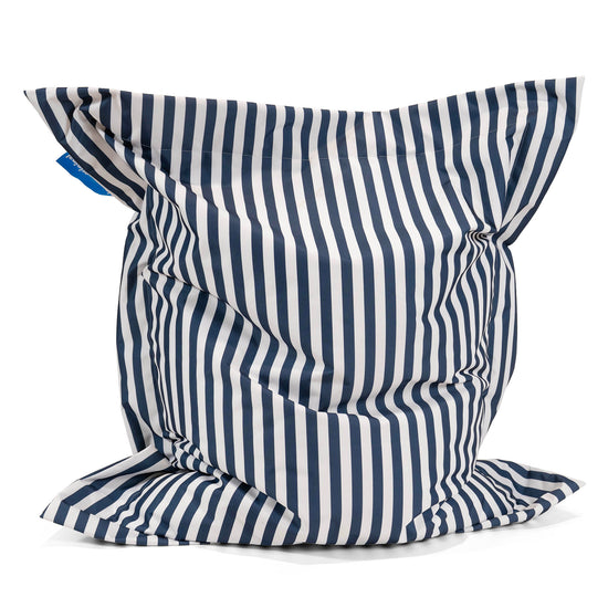 Puff Gigante Cama XXL - Rayas Azul Marino 01