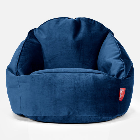 Puf Bubble - Terciopelo Azul Marino 01