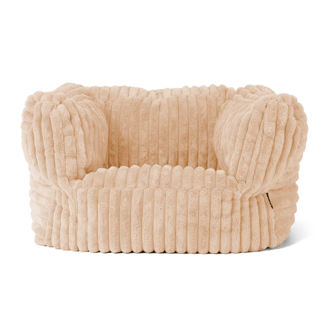 Albert Puff Sillón - Pana de Felpa Ultra Durazno 01