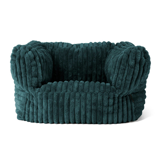 Albert Puff Sillón - Pana de Felpa Ultra Turquesa 01