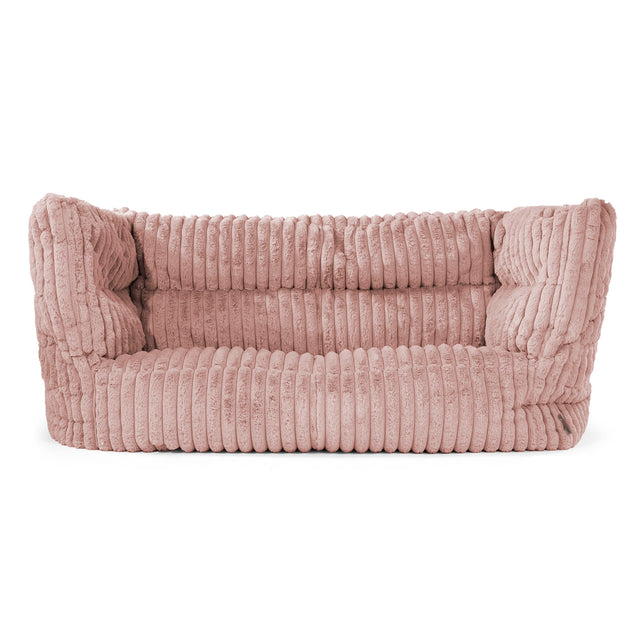 Louis Puf Sofá 2 plazas - Pana de Felpa Ultra Rosa Empolvado 01
