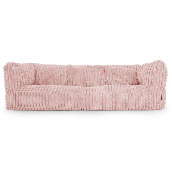 Albert Puf Sofá 3 plazas - Pana de Felpa Ultra Rosa Empolvado 01