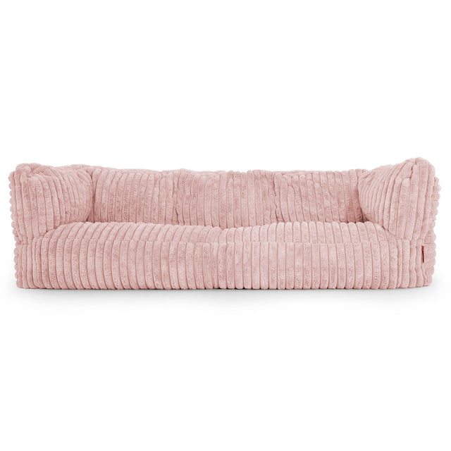 Albert Puf Sofá 3 plazas - Pana de Felpa Ultra Rosa Empolvado 01