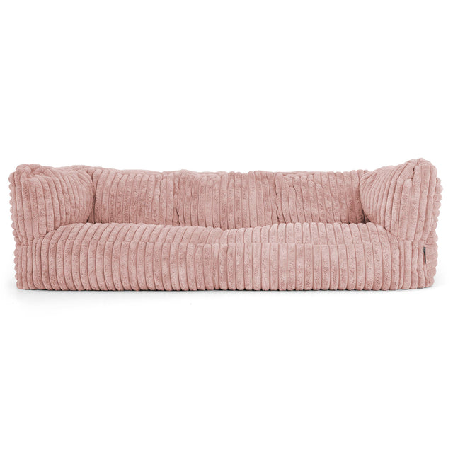 Albert Puf Sofá 3 plazas - Pana de Felpa Ultra Rosa Empolvado 01