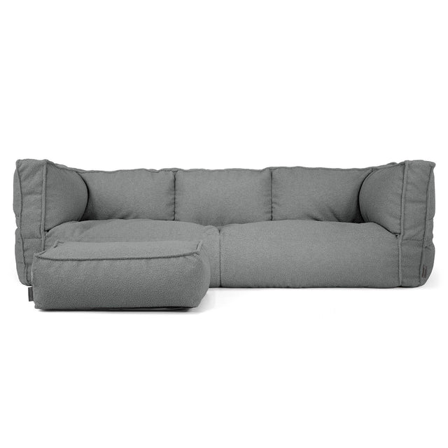 Albert Puf Sofá 3 plazas - Boucle Gris