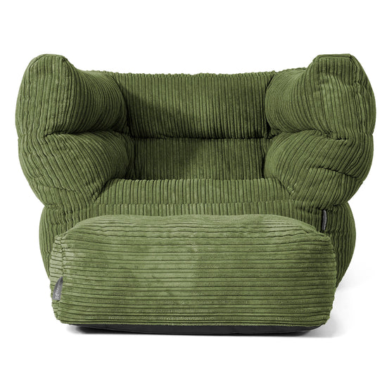 Albert Puff Sillón 2.0 - Pana Clásica Bosque Verde 02