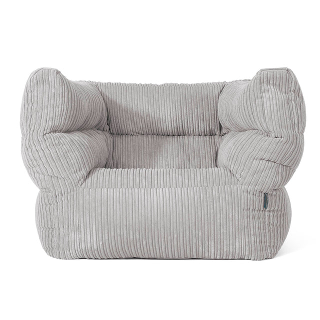 Albert Puff Sillón 2.0 - Pana Clásica Gris Plata 01