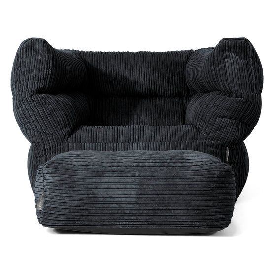 Albert Puff Sillón 2.0 - Pana Clásica Negro 02