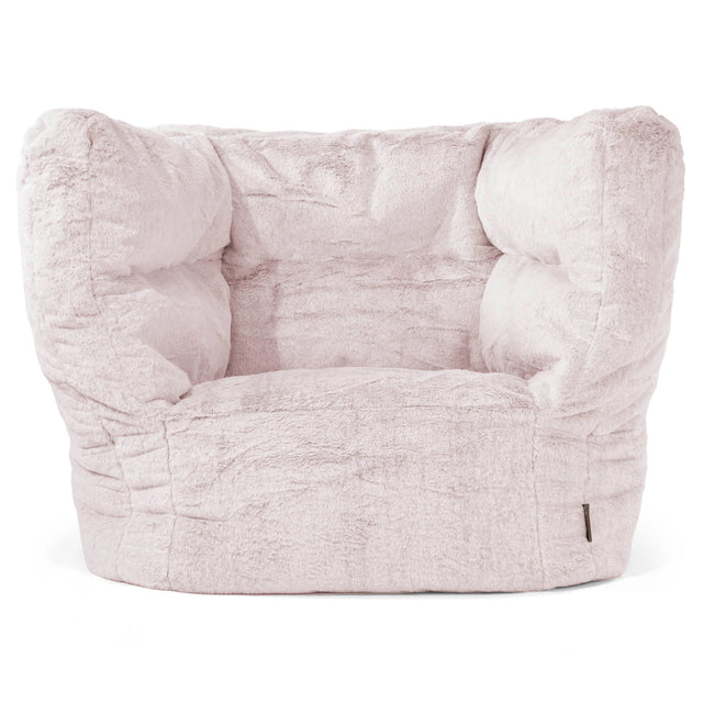 Albert Puff Sillón 2.0 - Piel de Conejo Sintética Rosa Empolvado 01