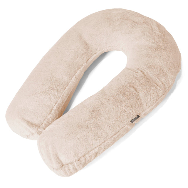 Almohada Abrazo - Piel de Conejo Sintética Blanco 01