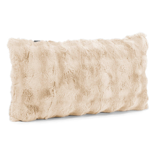 Fundas de Cojín Rectangular Gigante 40 x 70cm - Piel Sintética de Burbuja Crema 02