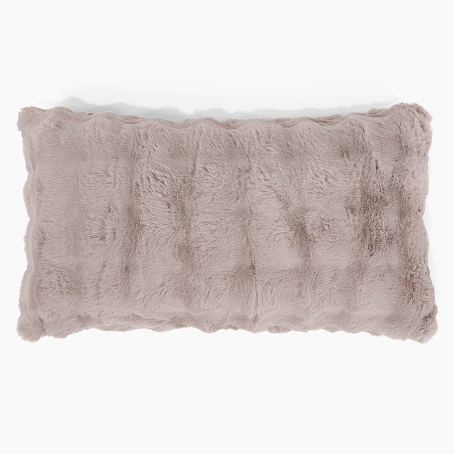 Fundas de Cojín Rectangular Gigante 40 x 70cm - Piel Sintética de Burbuja Vison 01