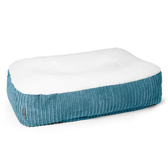 Cama Encorvada para Perros Grande - Sherpa & Pana Clásica Egeo Azul 01