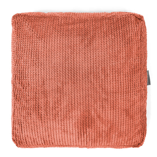 Cojín de Suelo Grande - Pompón Naranja Calabaza 03