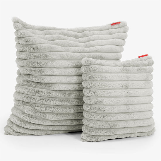 Fundas de Cojín Extra Grande 70 x 70cm - Pana de Felpa Ultra Verde Salvia 02
