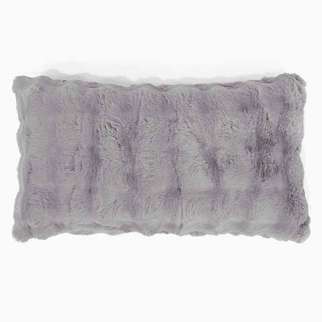Fundas de Cojín Rectangular Gigante 40 x 70cm - Piel Sintética de Burbuja Gris 01