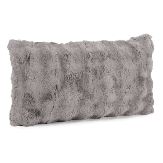 Fundas de Cojín Rectangular Gigante 40 x 70cm - Piel Sintética de Burbuja Gris 02