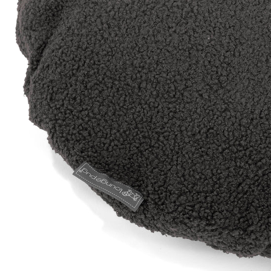 Fundas de Cojín Redondo 50cm - Boucle Grafito 02