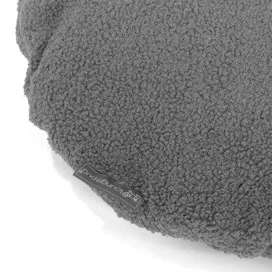 Fundas de Cojín Redondo 50cm - Boucle Gris 02