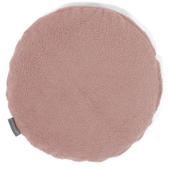 Fundas de Cojín Redondo 50cm - Boucle Rosa 01