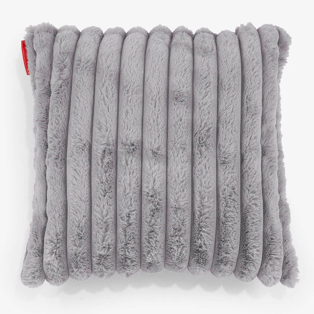 Fundas de Cojín 47 x 47cm - Pana de Felpa Ultra Gris 01