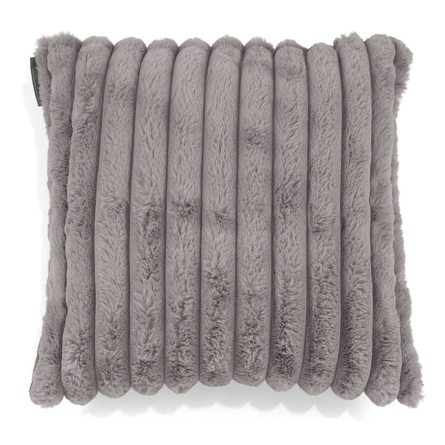 Fundas de Cojín 47 x 47cm - Pana de Felpa Ultra Gris 01
