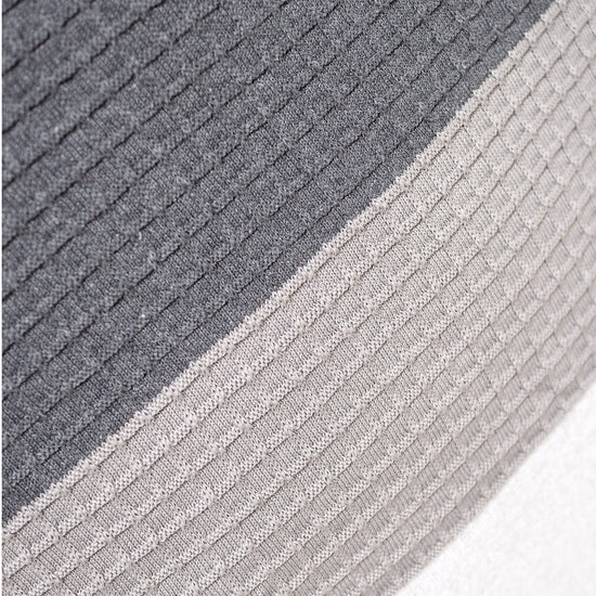 Fundas de Cojín Extra Grande 70 x 70cm - Punto Bloque de Color Gris 03