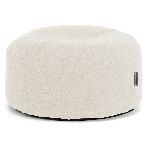 Escabel Gigante Redondo - Boucle Marfil 01