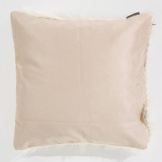 Fundas de Cojín 47 x 47cm - Piel Sintética Mongola Crema 02
