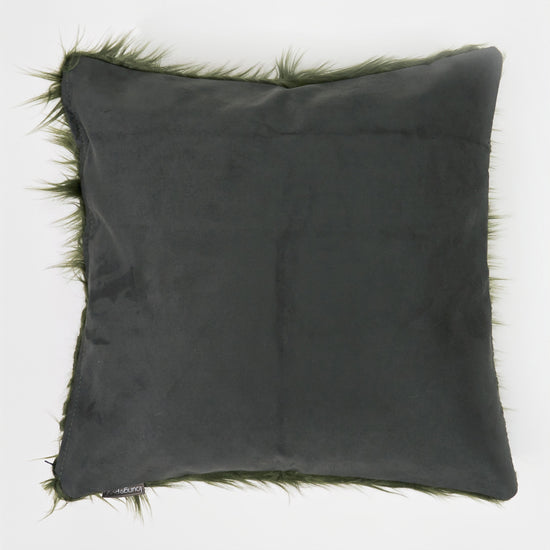 Fundas de Cojín 47 x 47cm - Piel Sintética Mongola Verde salvia 02