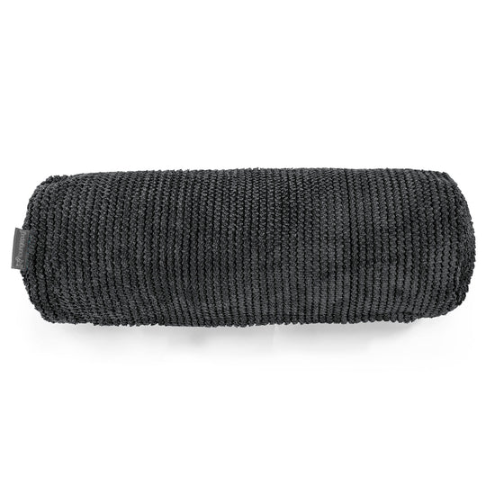 Fundas de Cojín Cilíndrico 20 x 55cm - Pompón Negro 02