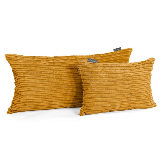 Fundas de Cojín Rectangular 35 x 50cm - Pana Clásica Miel Dorada 03