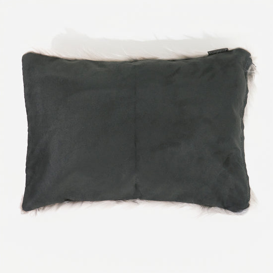 Fundas de Cojín Rectangular 35 x 50cm - Piel Sintética Mongola Gris 02