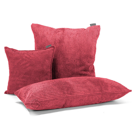 Fundas de Cojín Rectangular Gigante 40 x 70cm - Pompón Rojo pastel 03