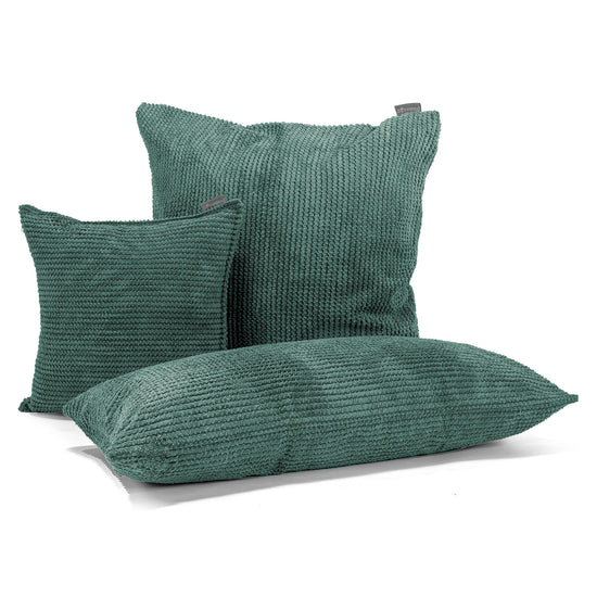 Fundas de Cojín Rectangular Gigante 40 x 70cm - Pompón Verde Musgo 03