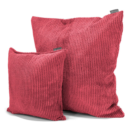 Fundas de Cojín 47 x 47cm - Pompón Rojo pastel 02