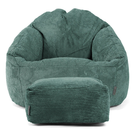 Puf Bubble - Pompón Verde Musgo 02