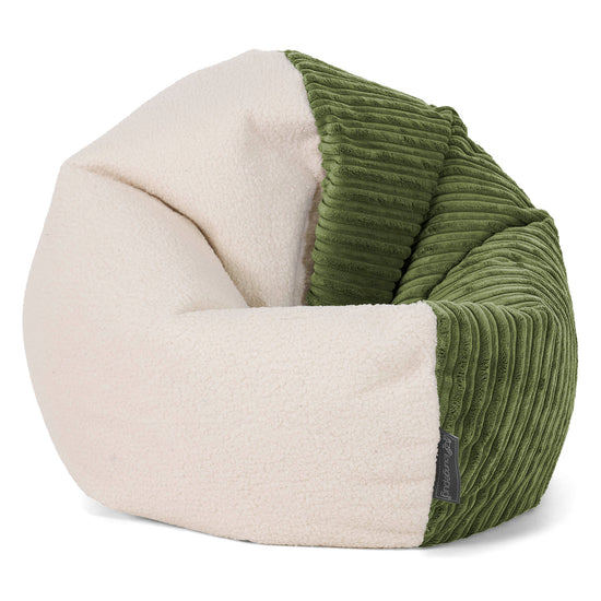 Puf Flexiforma Niños 1-3 años - Boucle & Pana Clásica Bosque Verde 01