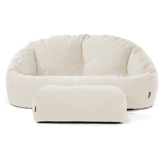 Puf Grande Bubble - Boucle Marfil 02