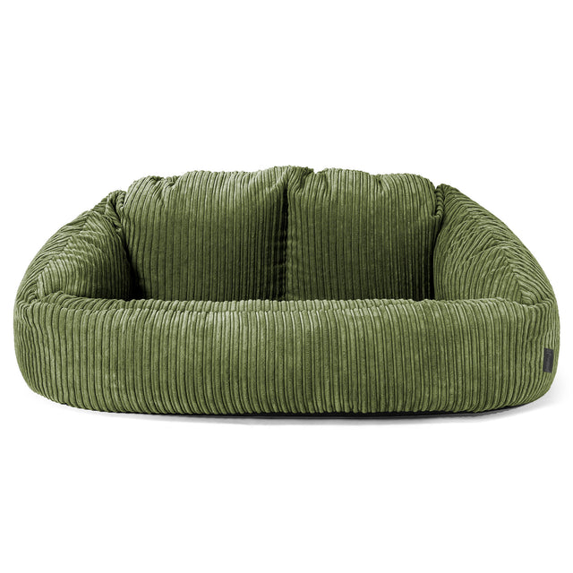 Puf Grande Bubble - Pana Clásica Bosque Verde 01