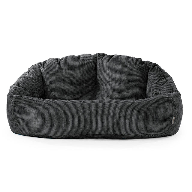 Puf Grande Bubble - Pompón Negro 01