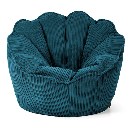 Puf Saco Natalia - Pana Clásica Turquesa 01