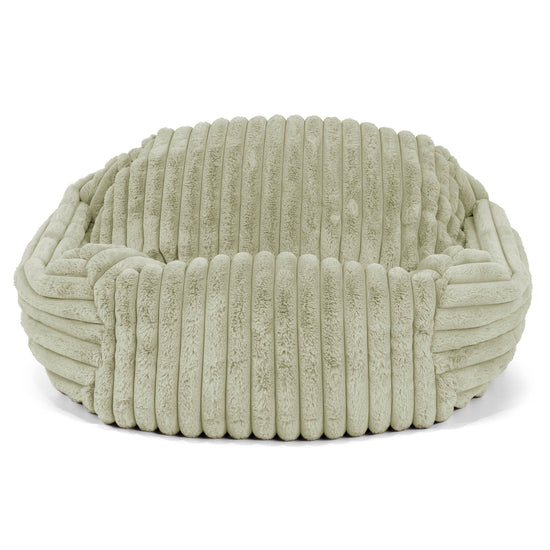 Puf Silla Sabina - Pana de Felpa Ultra Verde Salvia 02