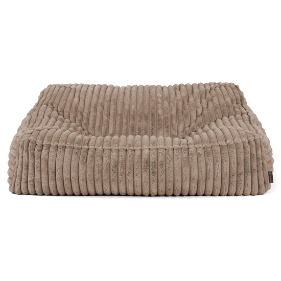 Puf Sillón Encorvado - Pana de Felpa Ultra Visón 02