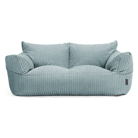 Puf Sofá Josephine - Pana Clásica Menta 01
