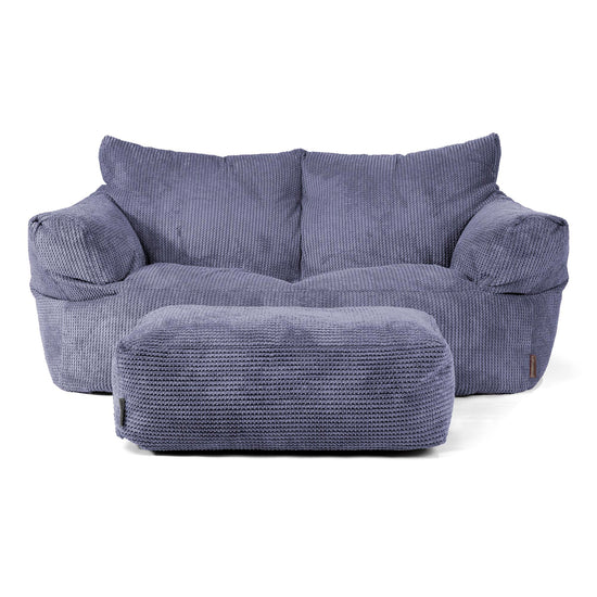 Puf Sofá Josephine - Pompón Morado 02