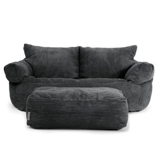 Puf Sofá Josephine - Pompón Negro 02