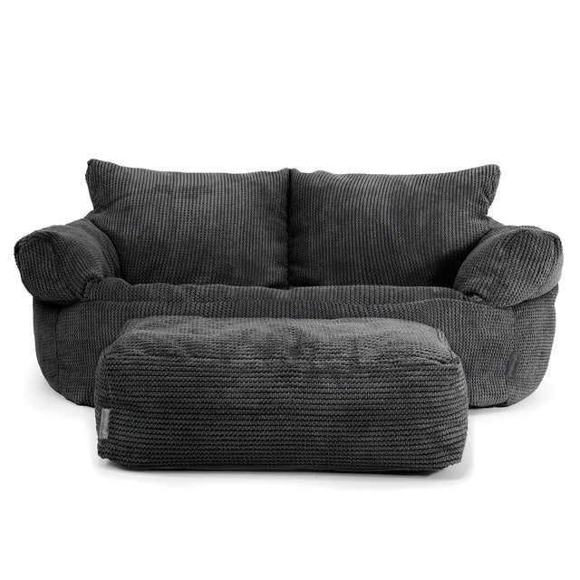 Puf Sofá Josephine - Pompón Negro 02