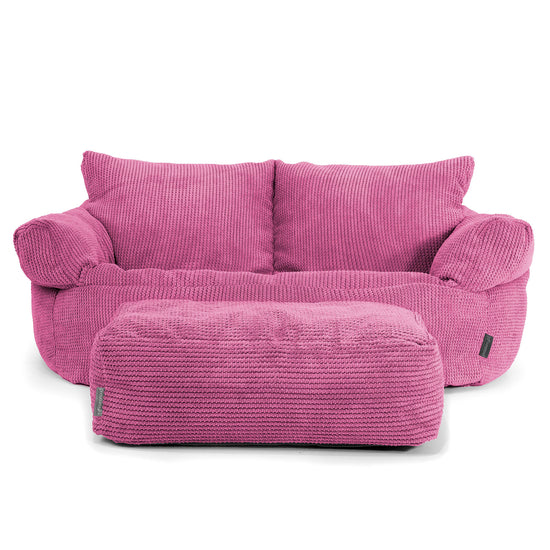 Puf Sofá Josephine - Pompón Rosa 02