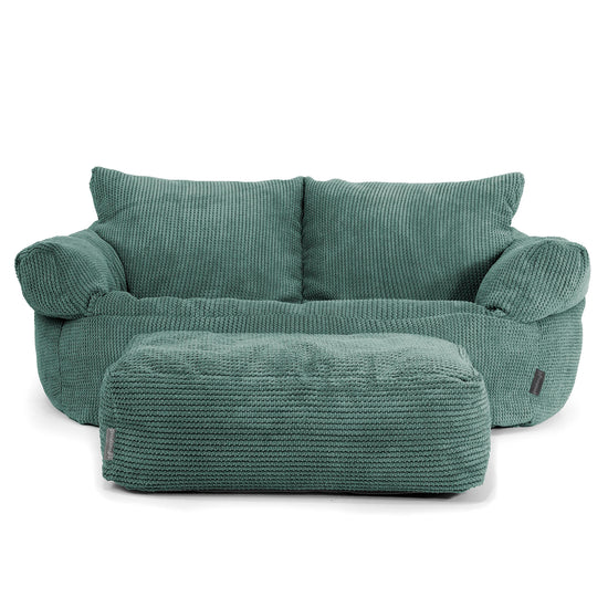 Puf Sofá Josephine - Pompón Verde Musgo 02